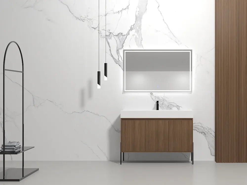 Bagno Italia Miami Free Standing Bathroom Vanity Collection White Countertop - Plumbing Market