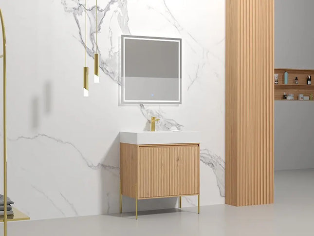Bagno Italia Miami Free Standing Bathroom Vanity Collection White Countertop - Plumbing Market