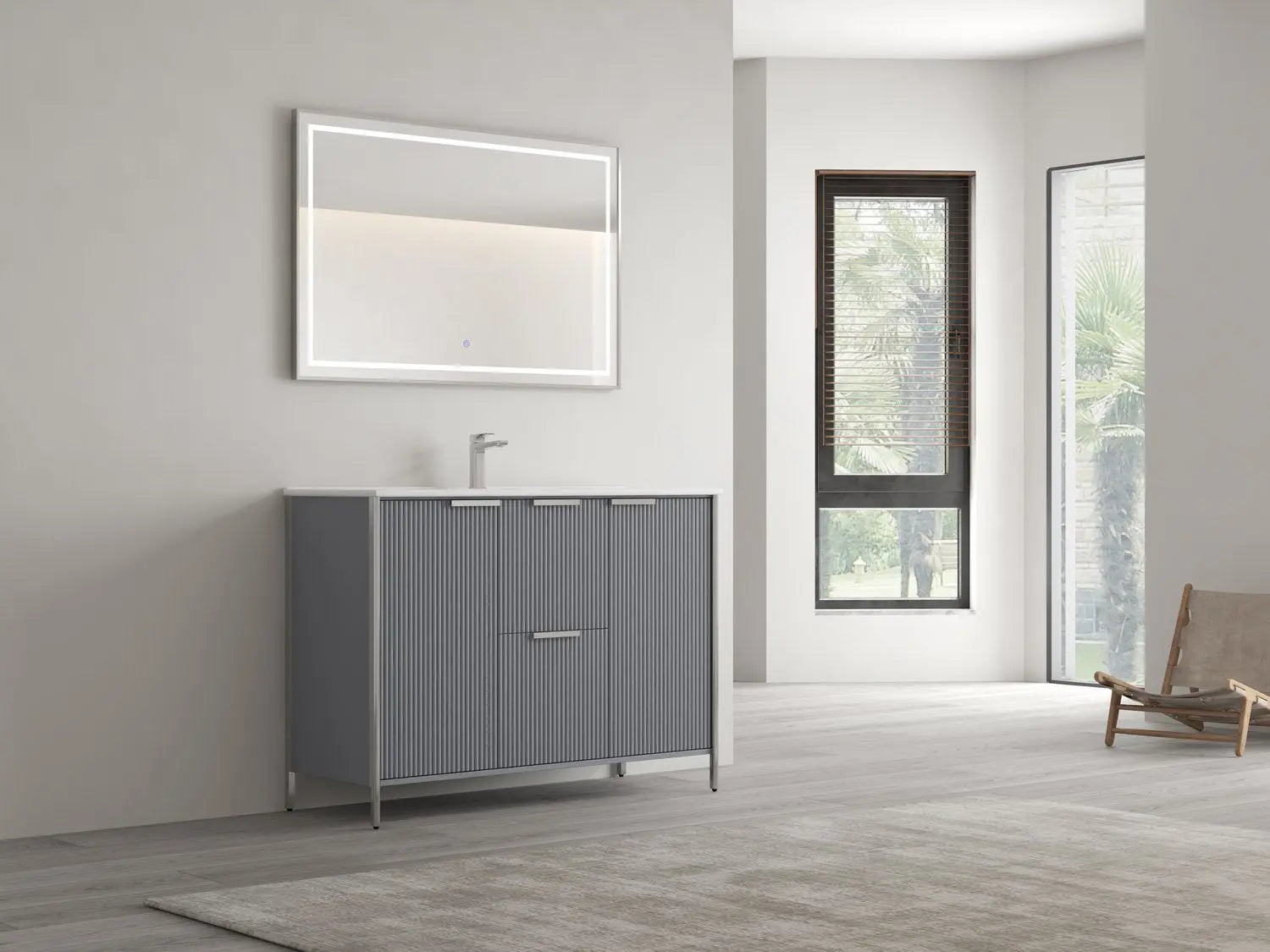 Bagno Italia Milano Free Standing Bathroom Vanity With Porcelain Top - Plumbing Market