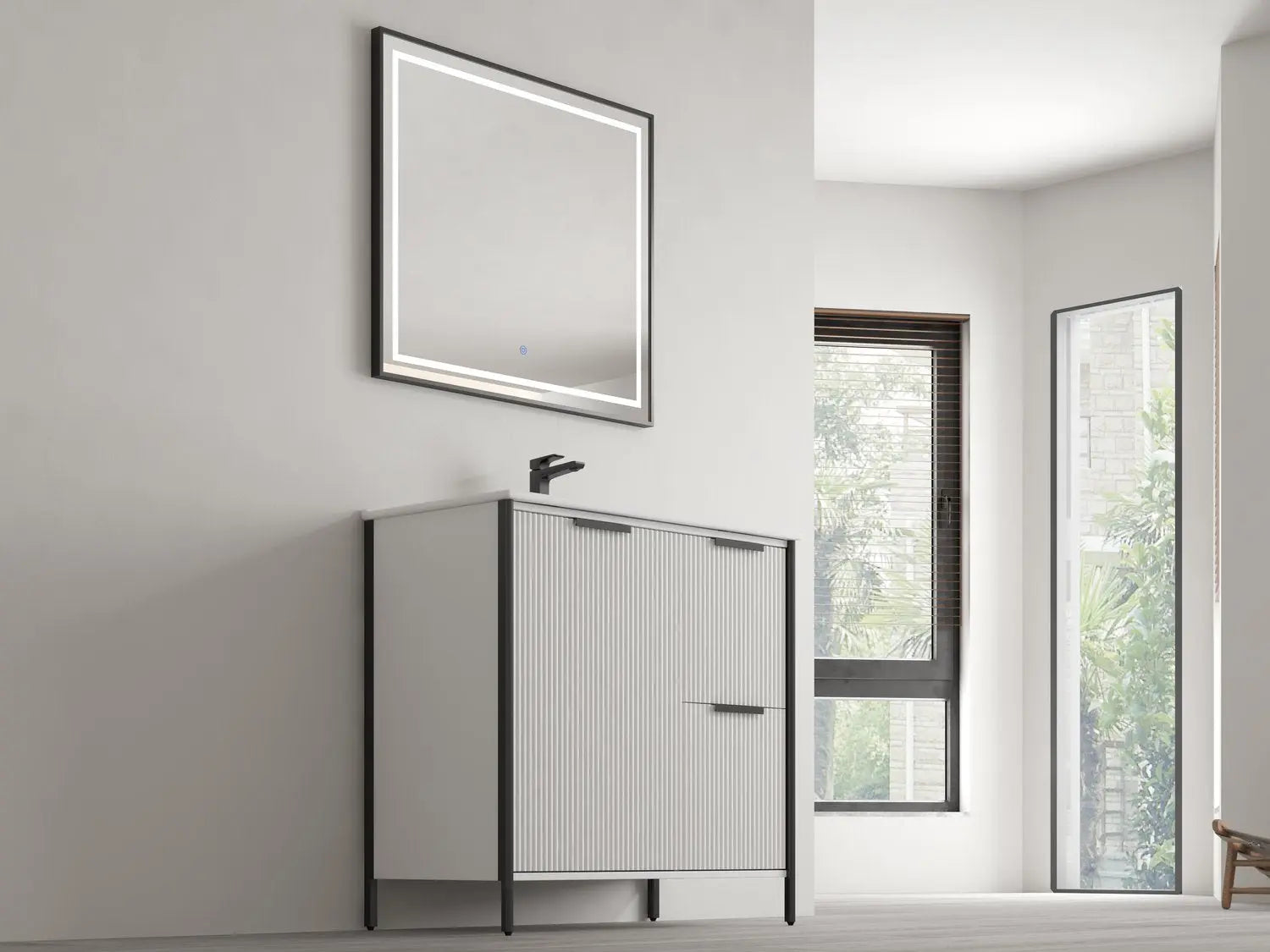 Bagno Italia Milano Free Standing Bathroom Vanity With Porcelain Top - Plumbing Market