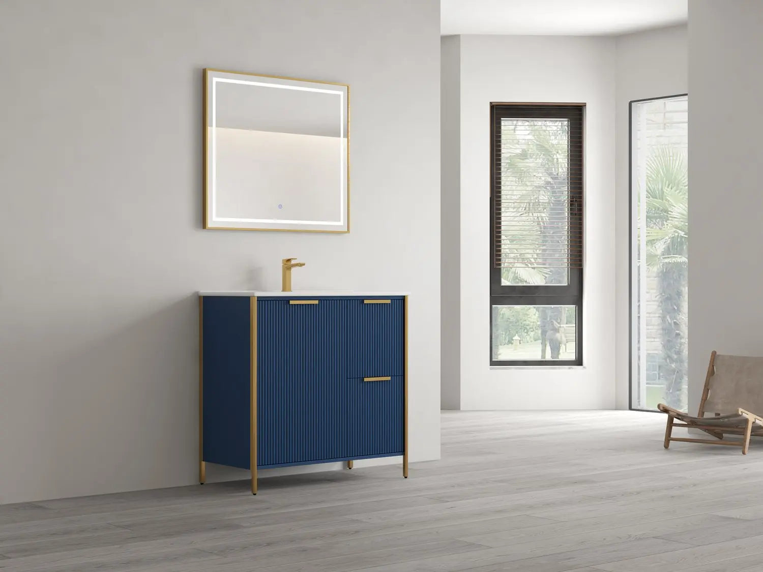 Bagno Italia Milano Free Standing Bathroom Vanity With Porcelain Top - Plumbing Market