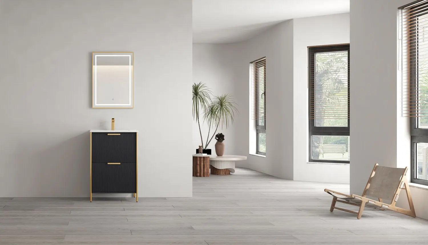 Bagno Italia Milano Free Standing Bathroom Vanity With Porcelain Top - Plumbing Market