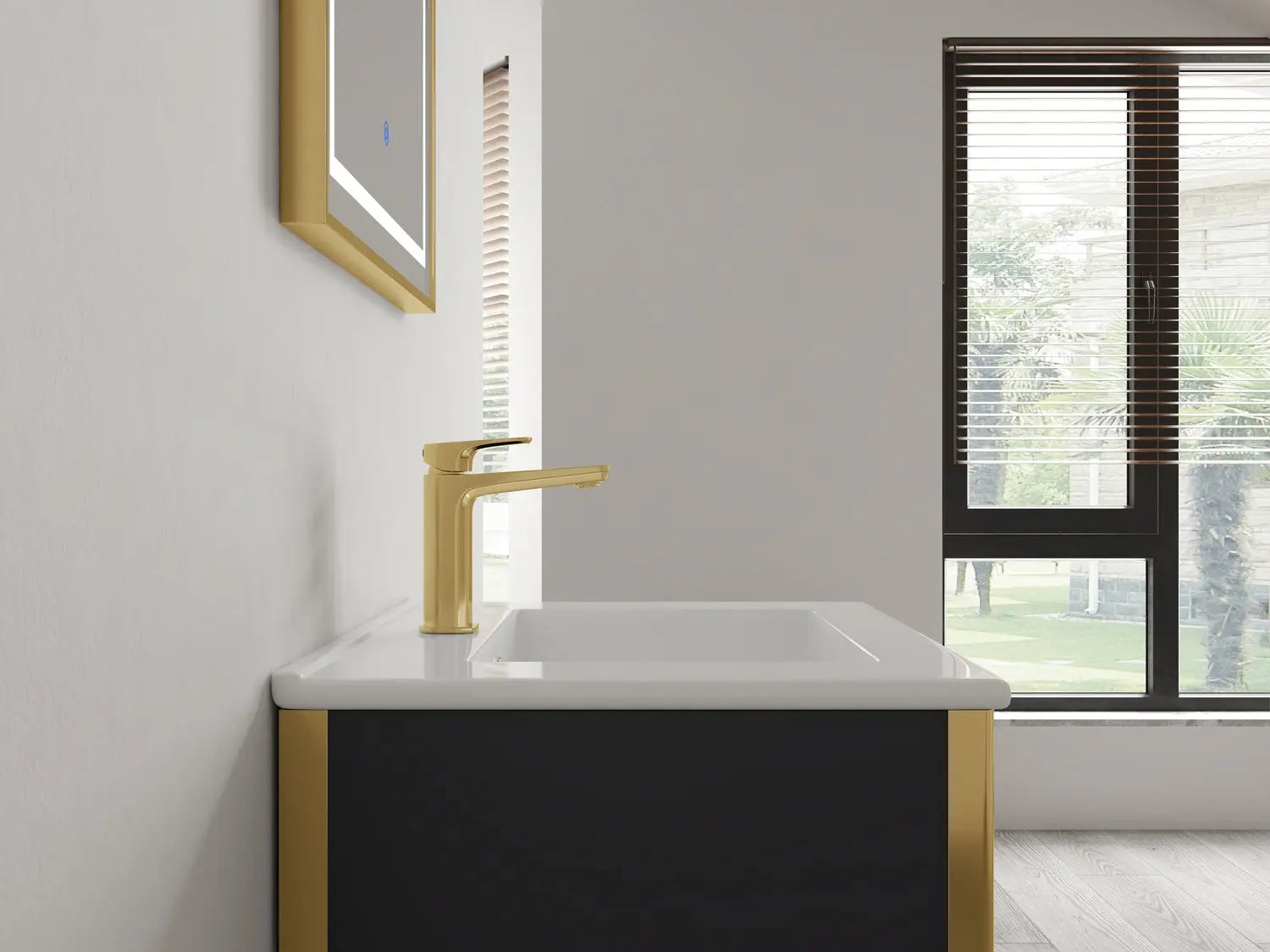 Bagno Italia Milano Free Standing Bathroom Vanity With Porcelain Top - Plumbing Market