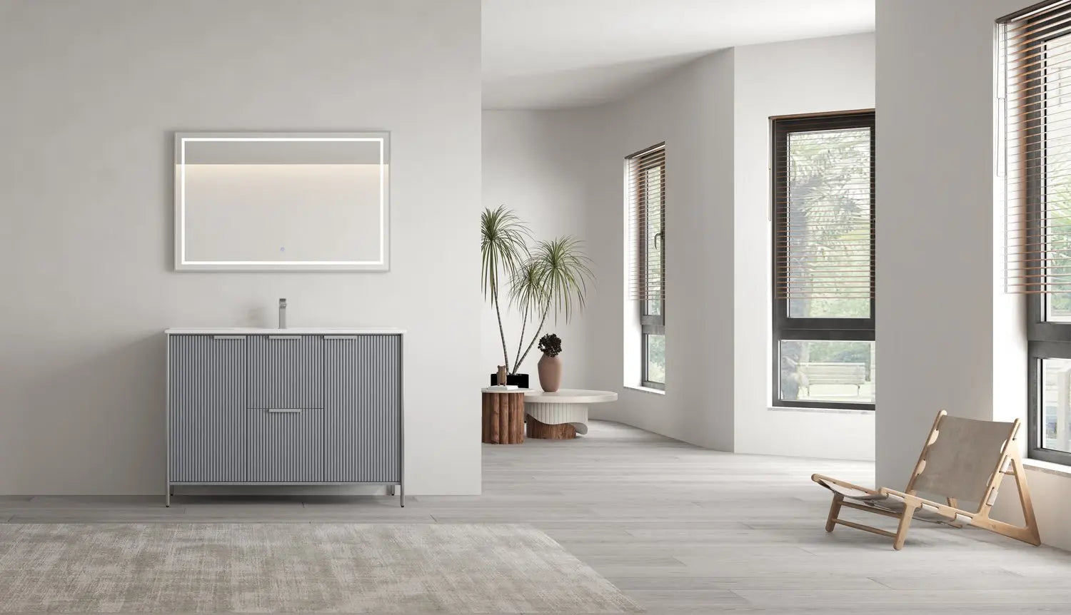 Bagno Italia Milano Free Standing Bathroom Vanity With Porcelain Top - Plumbing Market