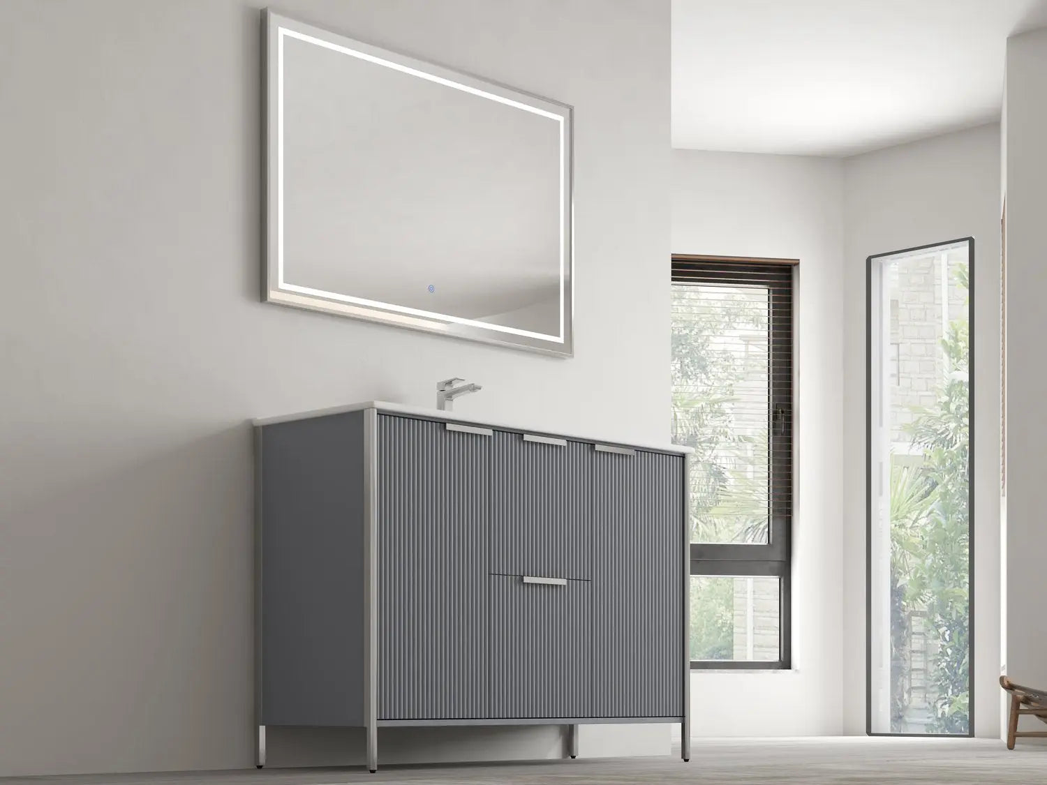 Bagno Italia Milano Free Standing Bathroom Vanity With Porcelain Top - Plumbing Market