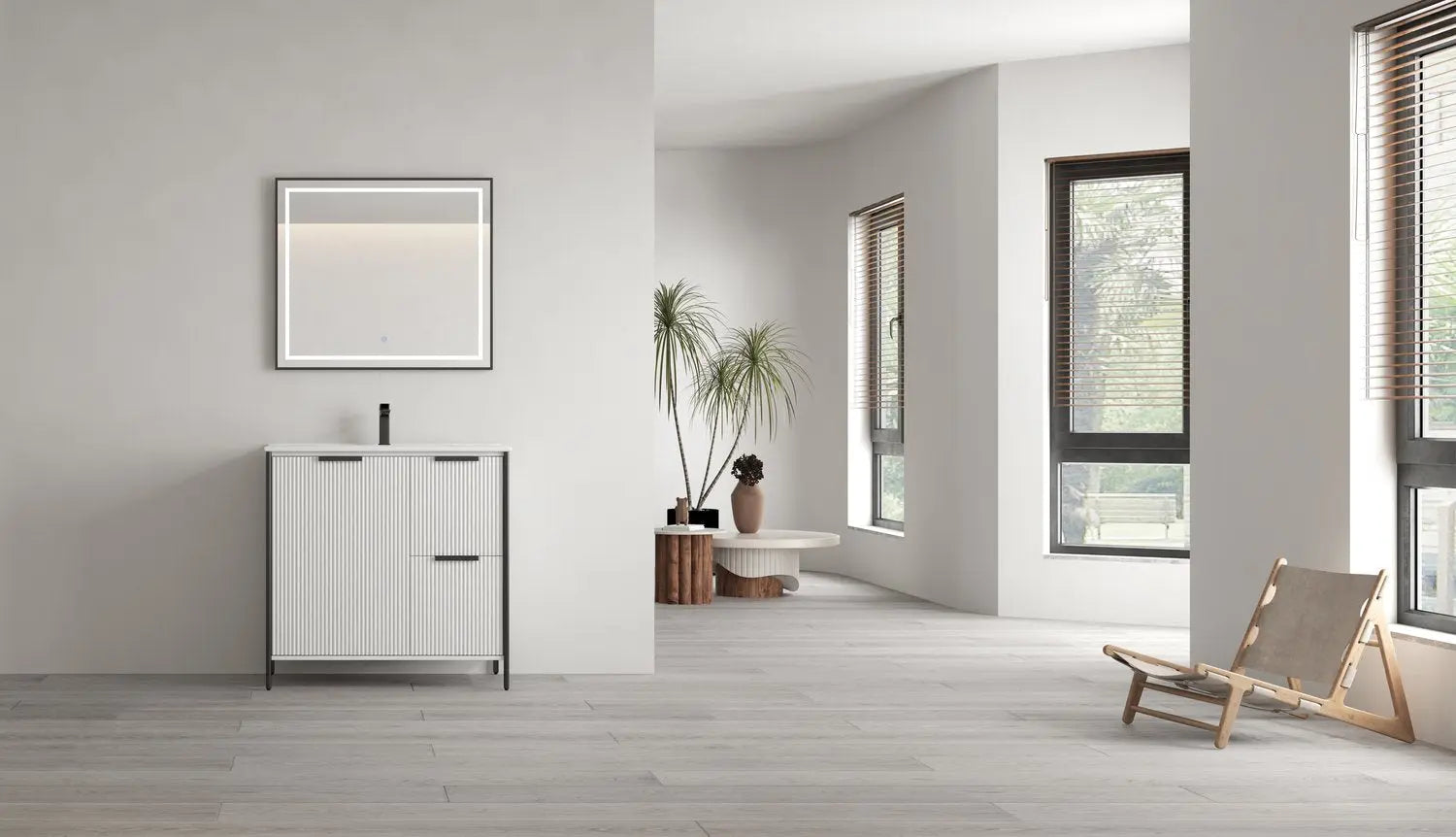 Bagno Italia Milano Free Standing Bathroom Vanity With Porcelain Top - Plumbing Market