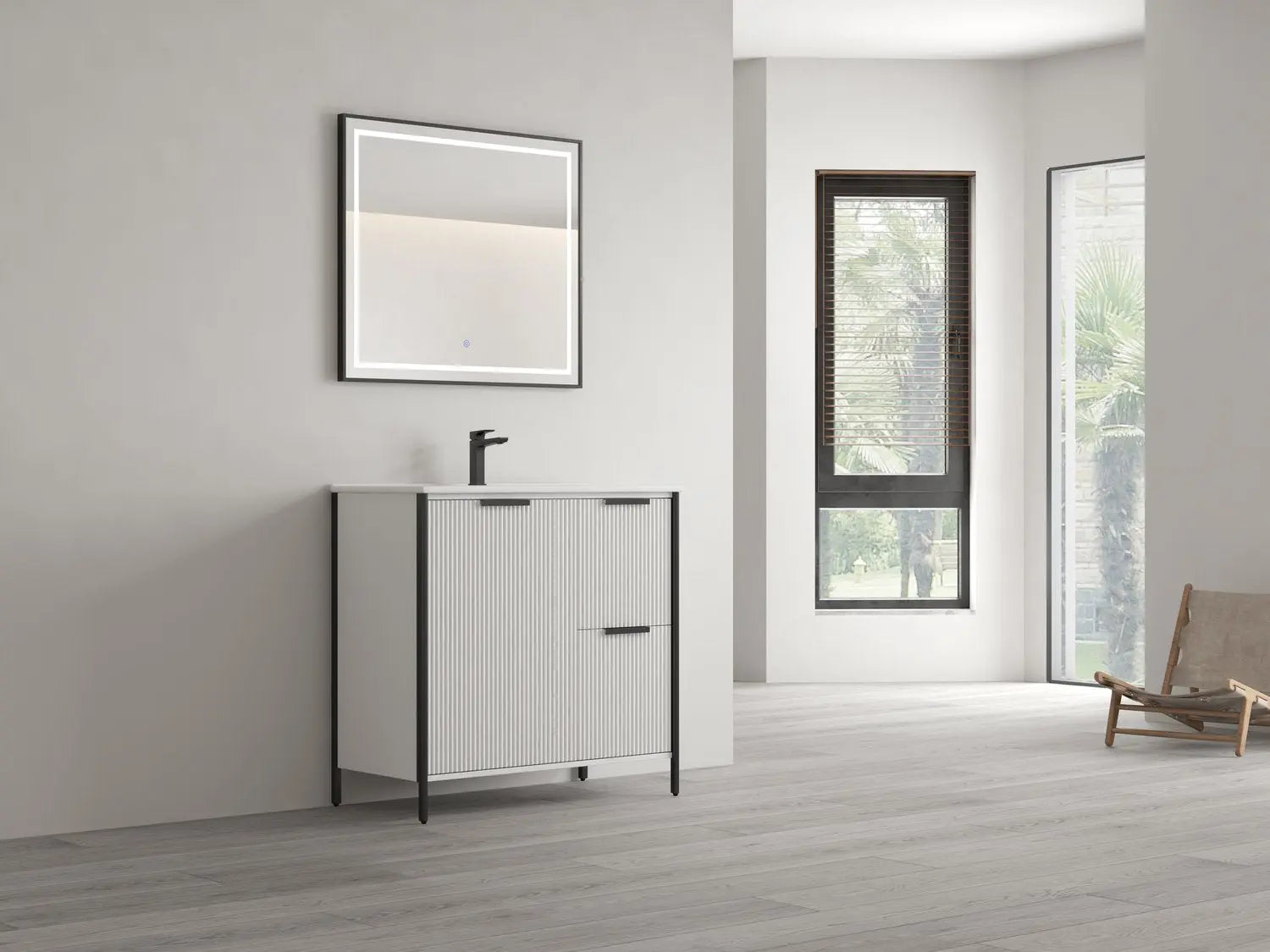 Bagno Italia Milano Free Standing Bathroom Vanity With Porcelain Top - Plumbing Market