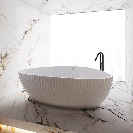 Bagno Italia Palazzo 71 Inch One Piece Free Standing Bathtub in White - Plumbing Market
