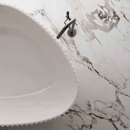 Bagno Italia Palazzo 71 Inch One Piece Free Standing Bathtub in White - Plumbing Market