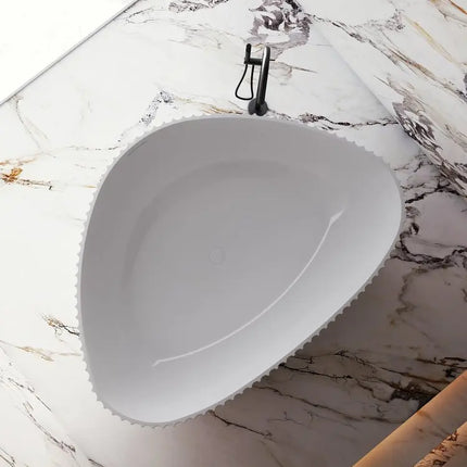 Bagno Italia Palazzo 71 Inch One Piece Free Standing Bathtub in White - Plumbing Market