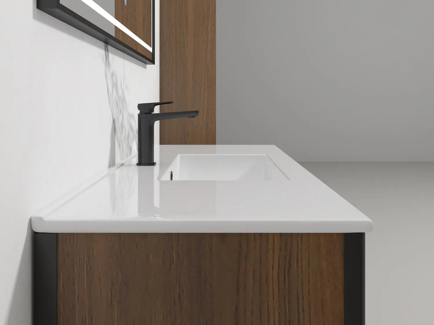 Bagno Italia Petra Free Standing Bathroom Vanity European Walnut - Plumbing Market