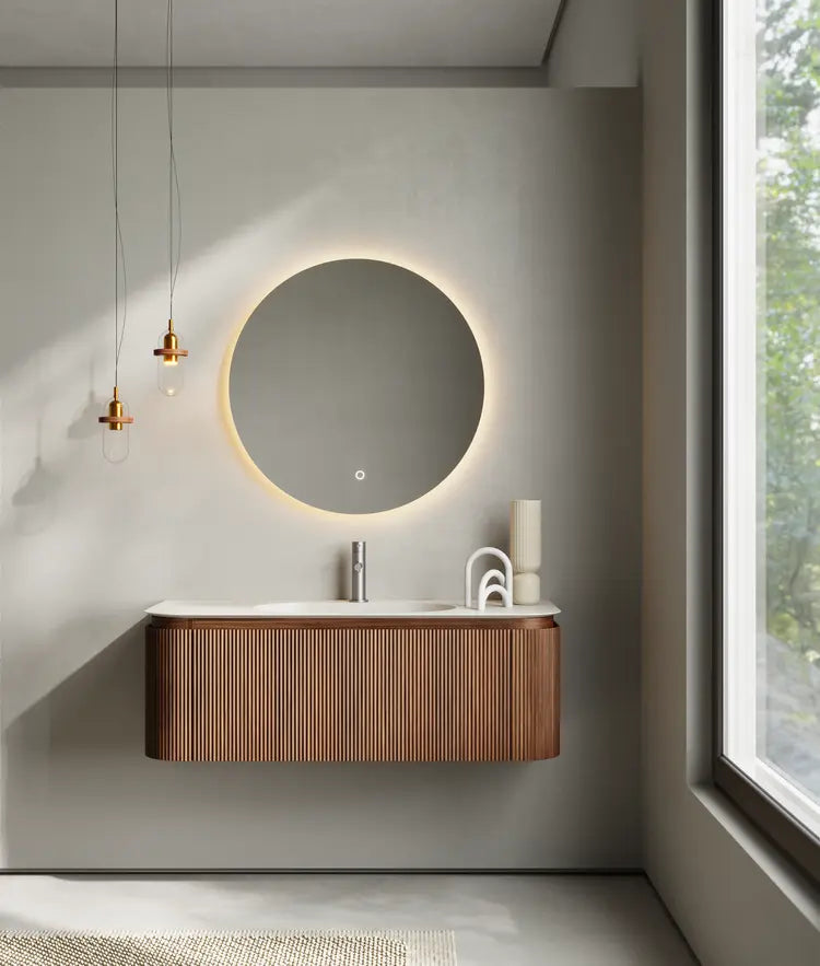 Bagno Italia Piano Wall Mount Single Sink Bathroom Vanity - Plumbing Market