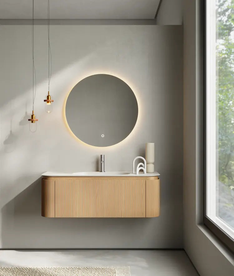 Bagno Italia Piano Wall Mount Single Sink Bathroom Vanity - Plumbing Market