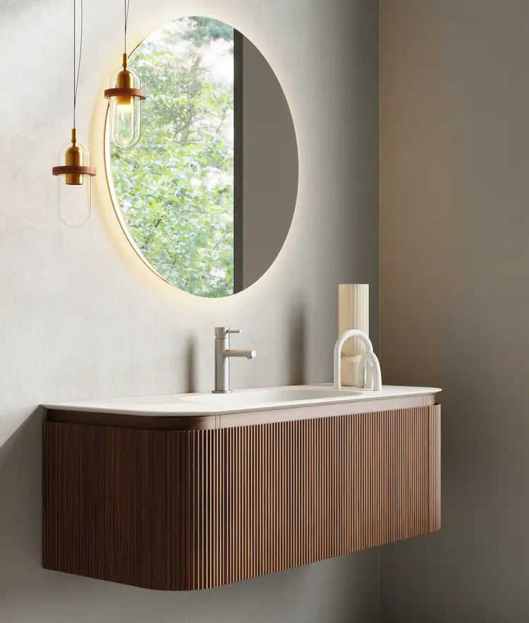 Bagno Italia Piano Wall Mount Single Sink Bathroom Vanity - Plumbing Market