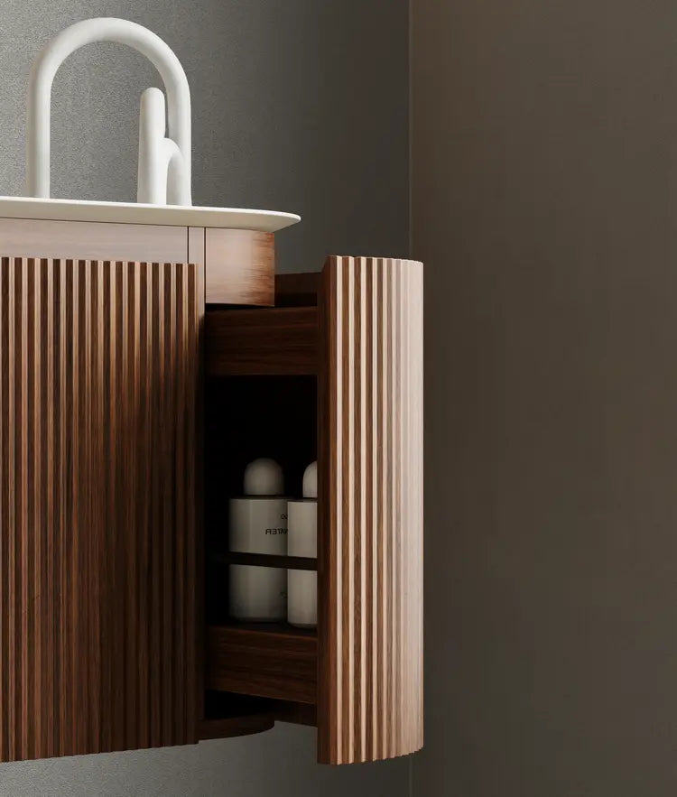 Bagno Italia Piano Wall Mount Single Sink Bathroom Vanity - Plumbing Market