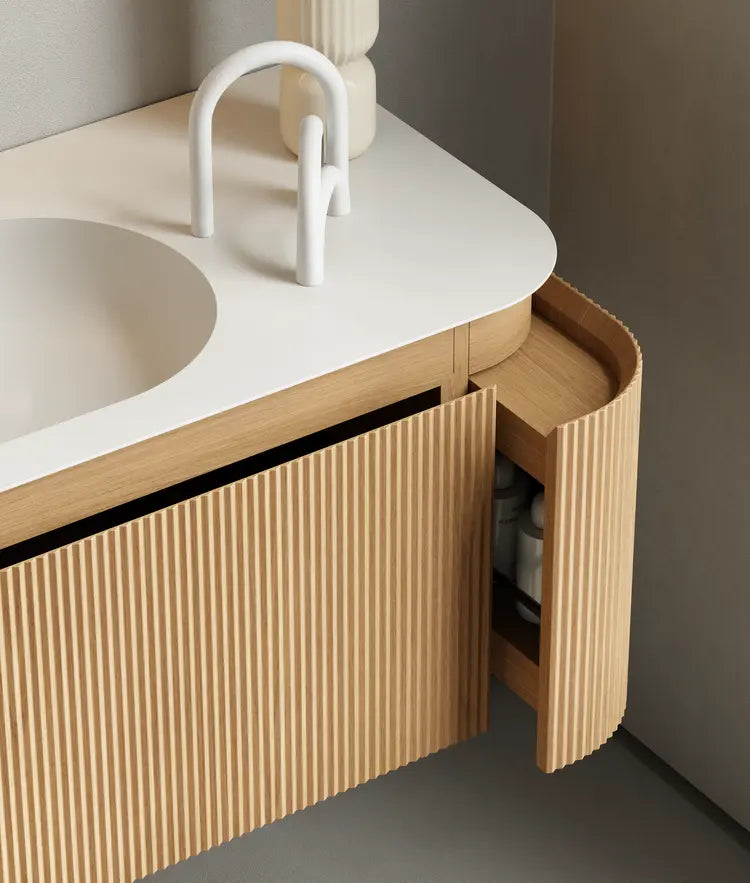 Bagno Italia Piano Wall Mount Single Sink Bathroom Vanity - Plumbing Market