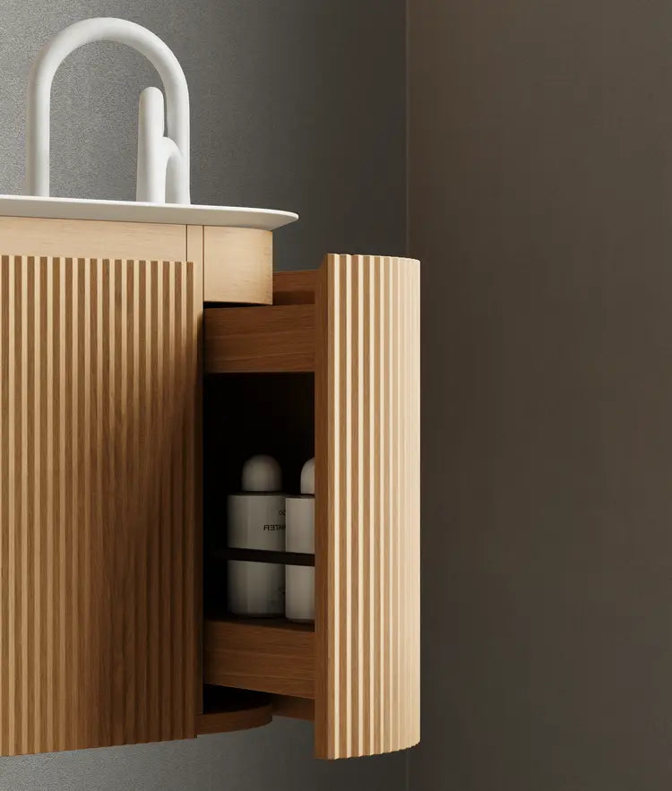 Bagno Italia Piano Wall Mount Single Sink Bathroom Vanity - Plumbing Market