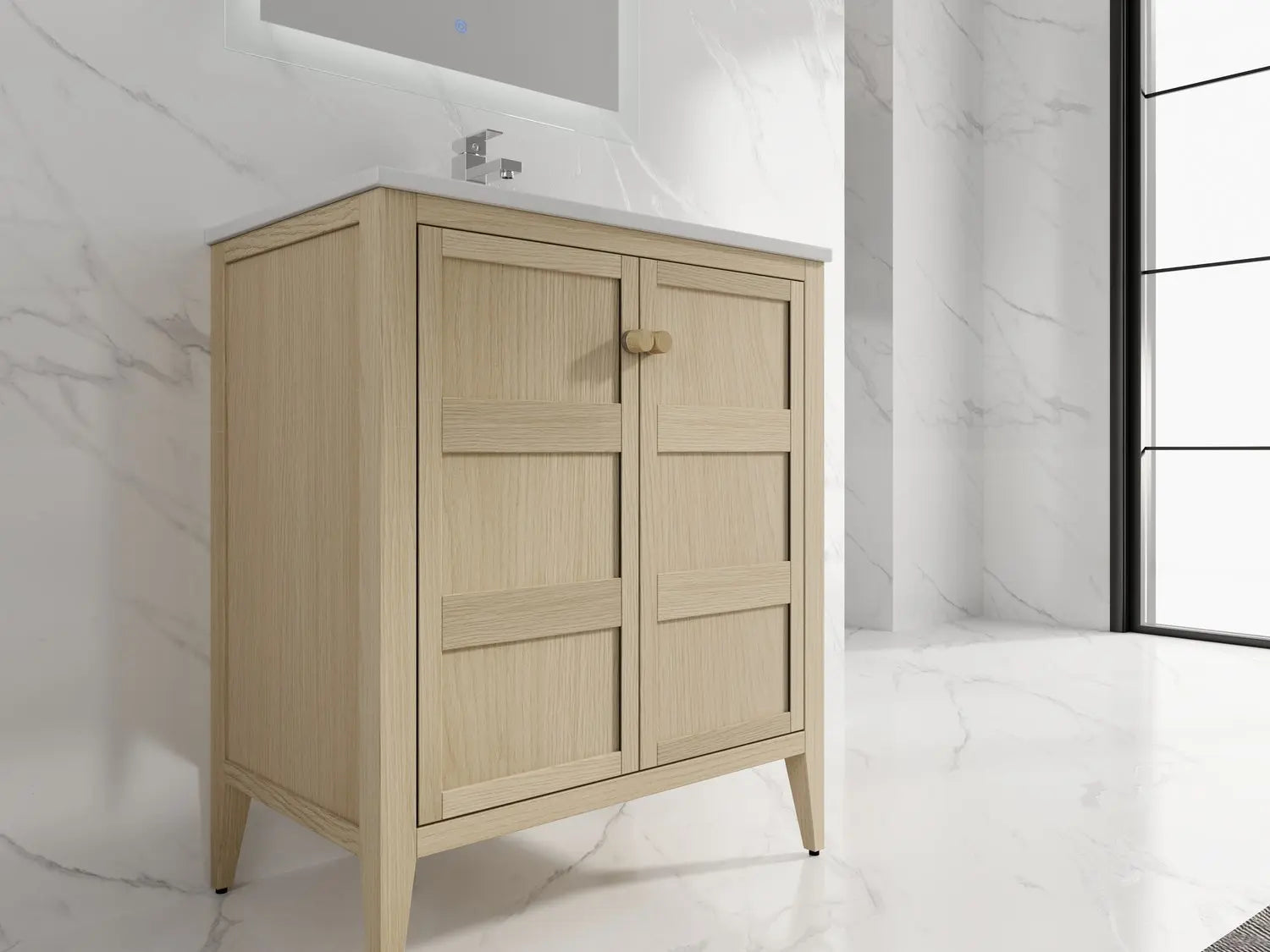 Bagno Italia Tampa Free Standing Bathroom Vanity White Top - Plumbing Market