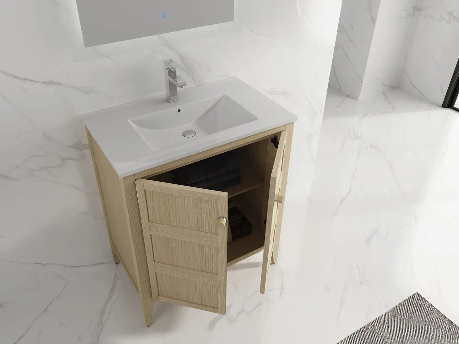 Bagno Italia Tampa Free Standing Bathroom Vanity White Top - Plumbing Market