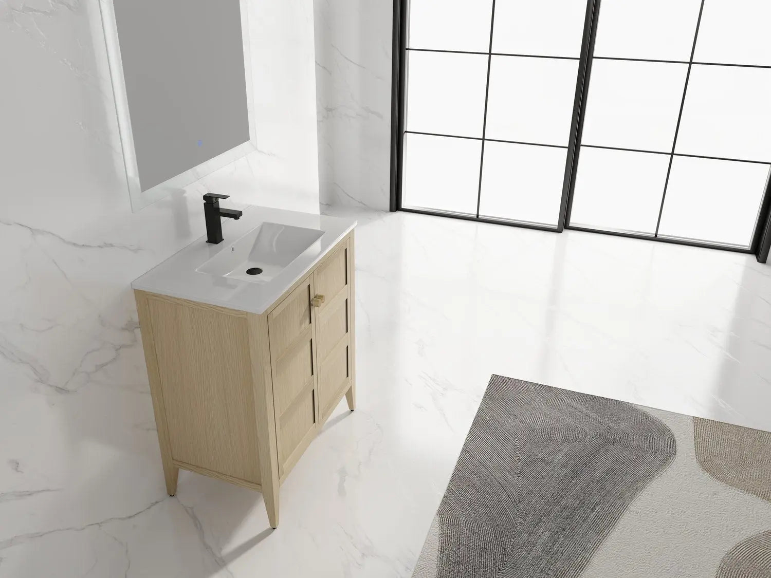 Bagno Italia Tampa Free Standing Bathroom Vanity White Top - Plumbing Market