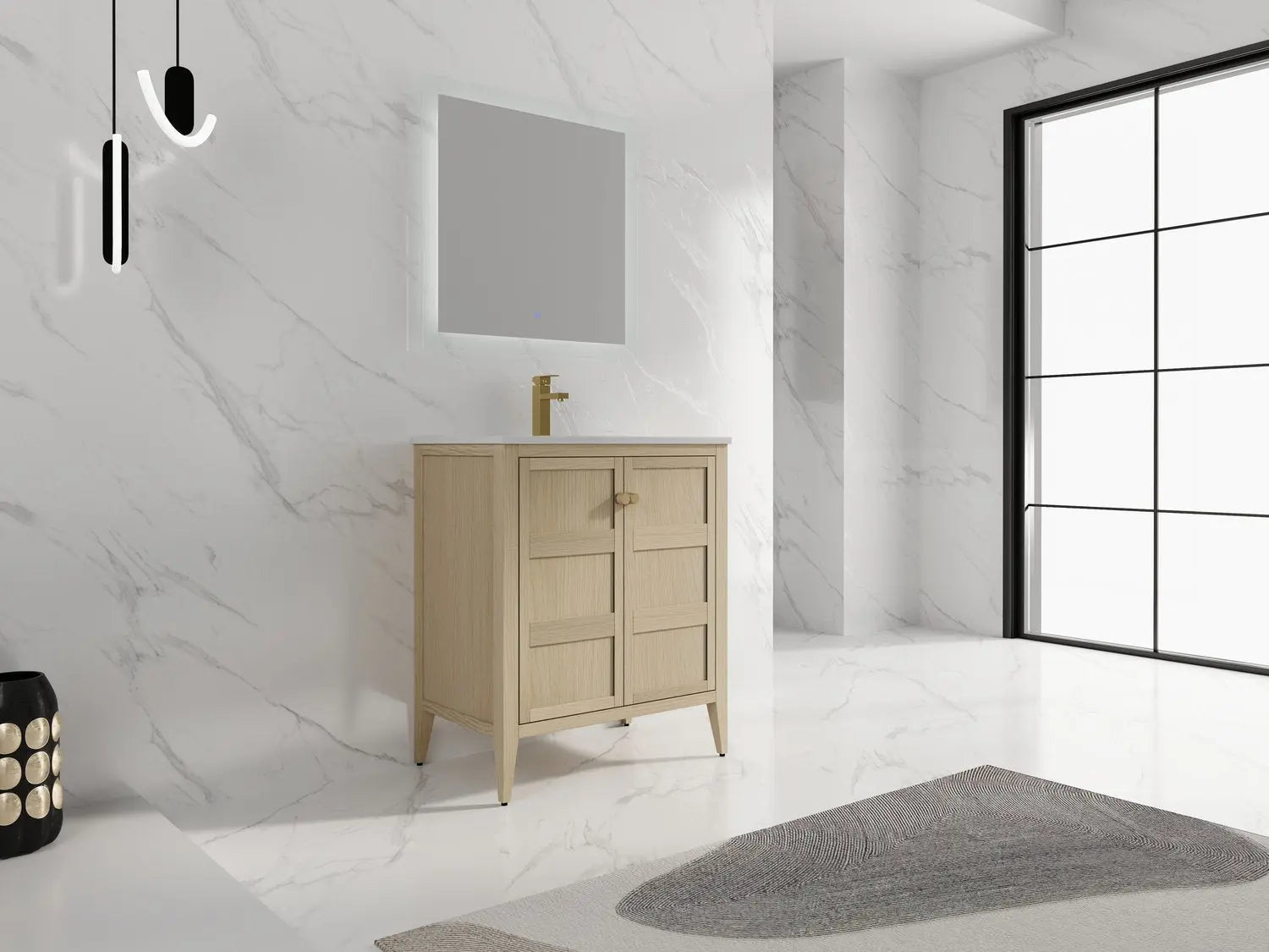 Bagno Italia Tampa Free Standing Bathroom Vanity White Top - Plumbing Market