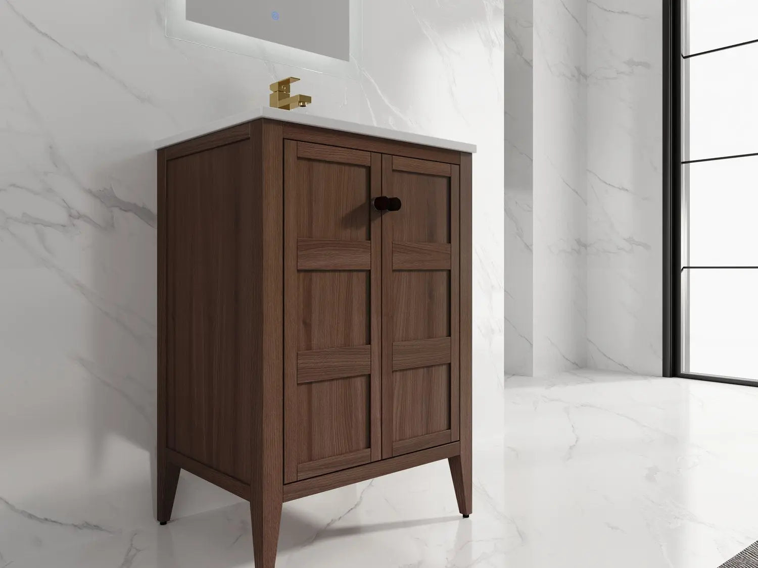Bagno Italia Tampa Free Standing Bathroom Vanity White Top - Plumbing Market