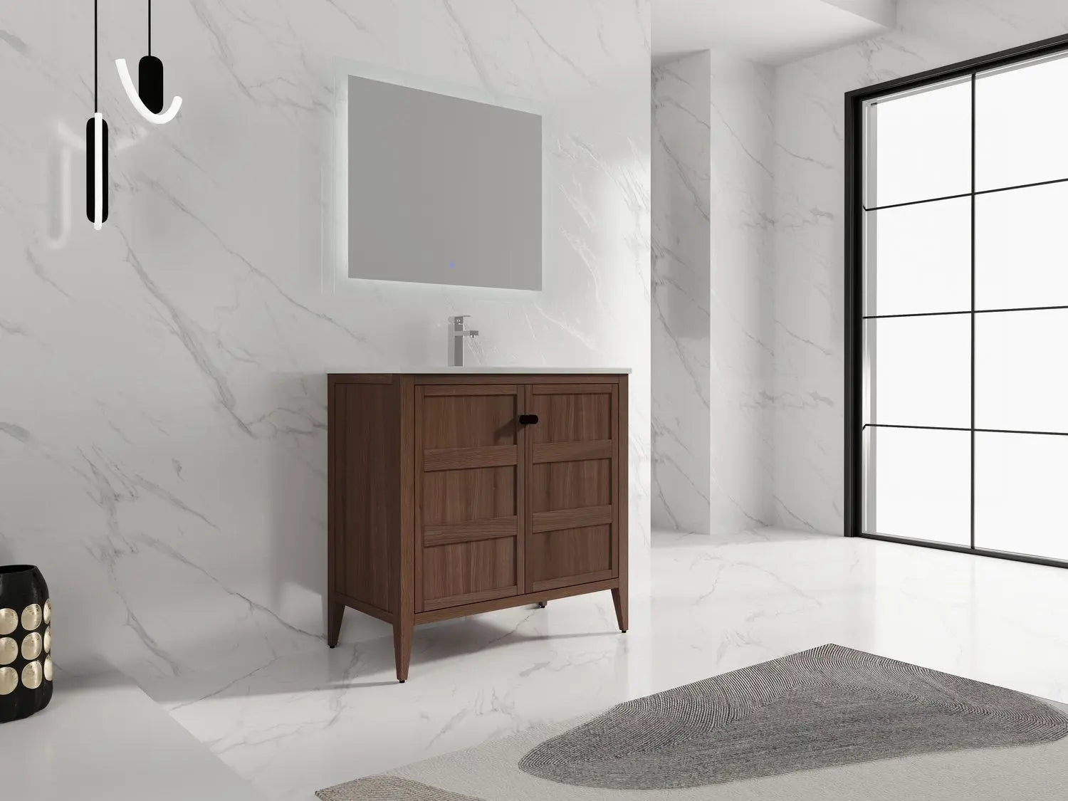 Bagno Italia Tampa Free Standing Bathroom Vanity White Top - Plumbing Market