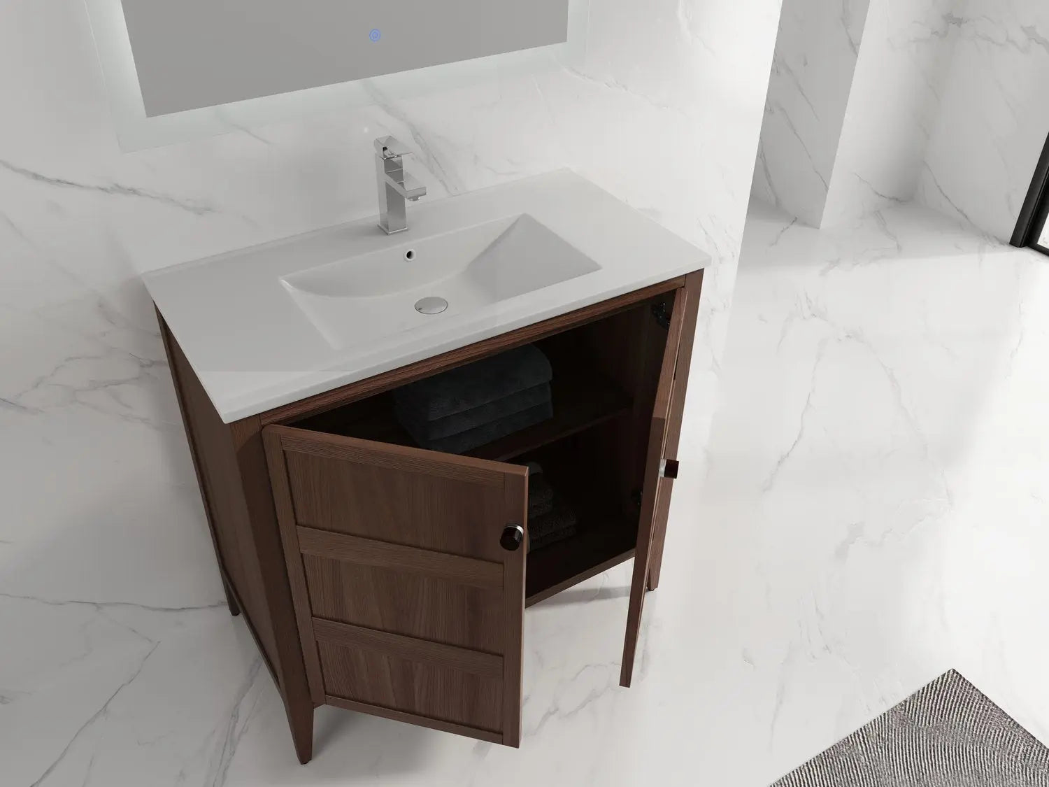 Bagno Italia Tampa Free Standing Bathroom Vanity White Top - Plumbing Market
