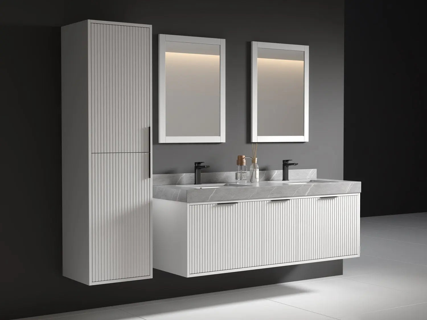 Bagno Italia Versace 18 Inch Linen Wall Mount Cabinet - Plumbing Market