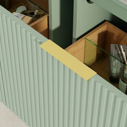 Bagno Italia Versace Wall Mount Bathroom Vanity With Grey Porcelain Top - Plumbing Market