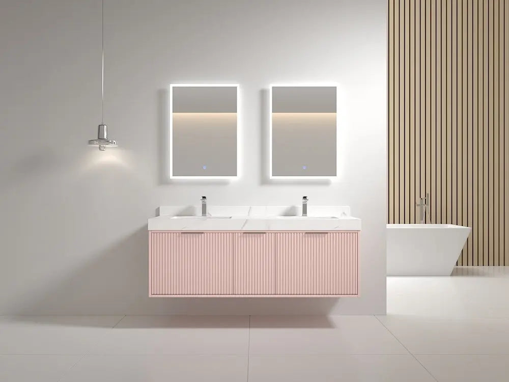 Bagno Italia Versace Wall Mount Bathroom Vanity With White Porcelain Top - Plumbing Market