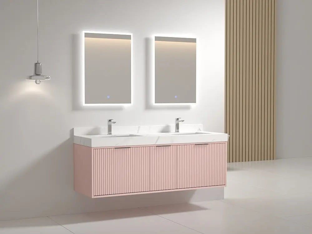 Bagno Italia Versace Wall Mount Bathroom Vanity With White Porcelain Top - Plumbing Market