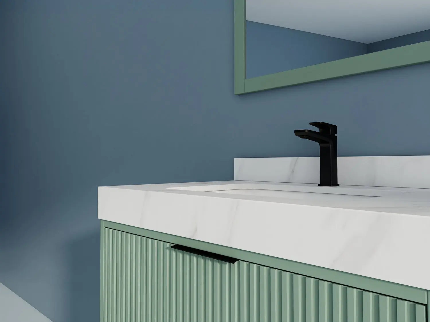 Bagno Italia Versace Wall Mount Bathroom Vanity With White Porcelain Top - Plumbing Market