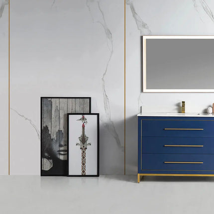 Bagno Italia Windsor Free Standing Bathroom Vanity Quartz Countertop - Plumbing Market