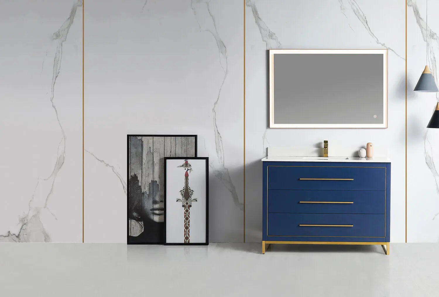 Bagno Italia Windsor Free Standing Bathroom Vanity Quartz Countertop - Plumbing Market