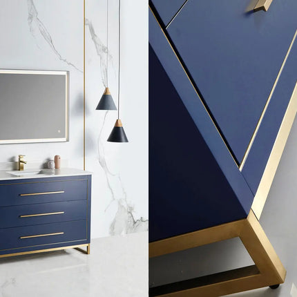 Bagno Italia Windsor Free Standing Bathroom Vanity Quartz Countertop - Plumbing Market