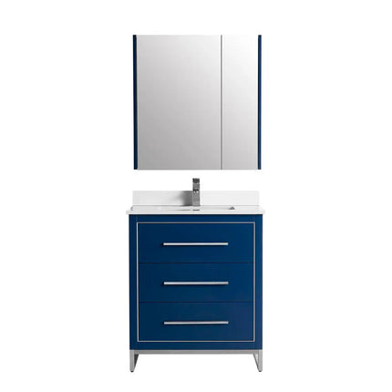 Bagno Italia Windsor Free Standing Bathroom Vanity Quartz Countertop - Plumbing Market