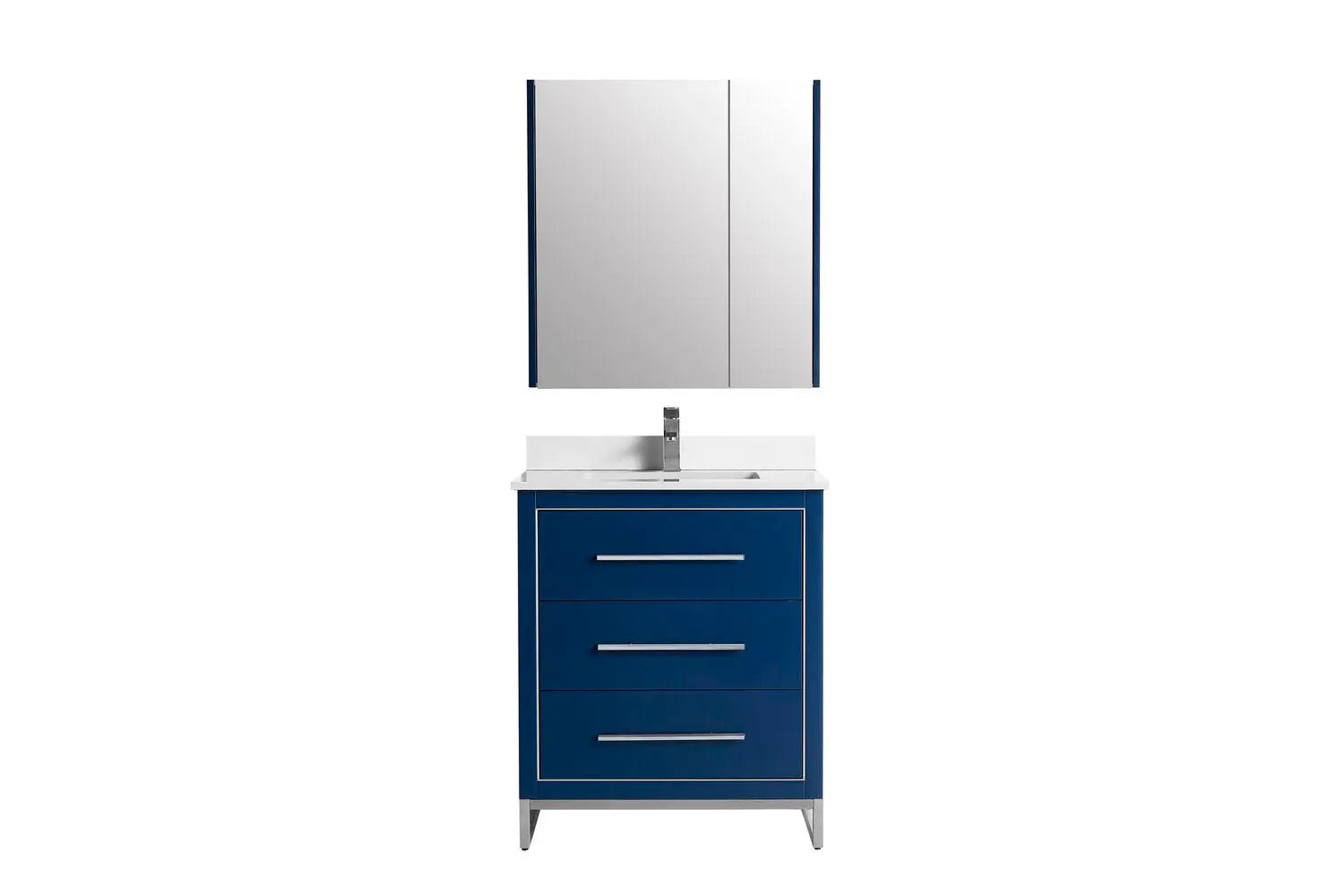 Bagno Italia Windsor Free Standing Bathroom Vanity Quartz Countertop - Plumbing Market