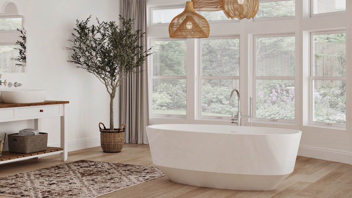 Oceania Mystic 64 Freestanding Bathtub 63.5" x 32.5" x 22"