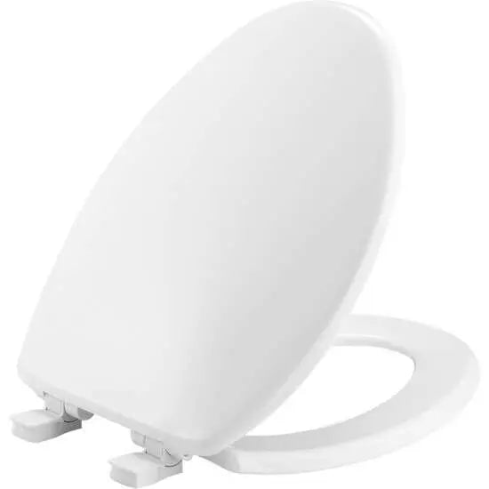 Bemis Elongated Plastic Toilet Seat White - Plumbing Market