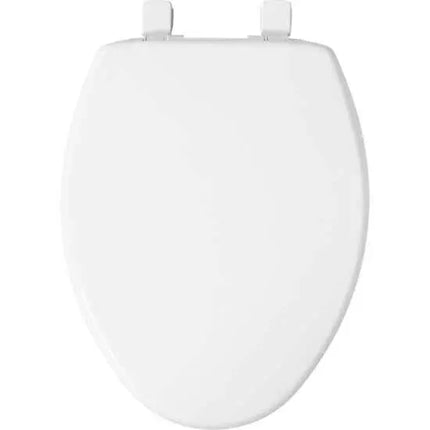 Bemis Elongated Plastic Toilet Seat White - Plumbing Market