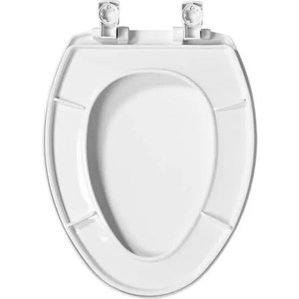 Bemis Elongated Plastic Toilet Seat White - Plumbing Market