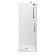 Biarritz 40 30 x 32 AcrylX Alcove Center Drain One-Piece Shower in White - Plumbing Market