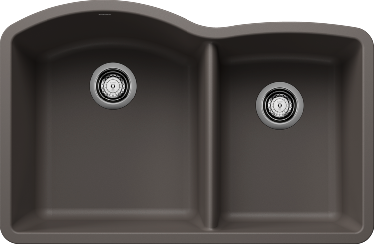 Blanco  DIAMOND U 1¾ Silgranit Kitchen Sinks - Plumbing Market