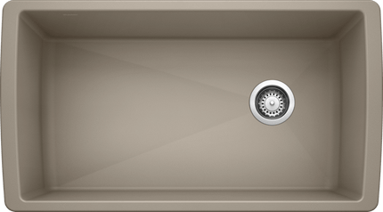 Blanco  DIAMOND U Super Single Silgranit Kitchen Sinks - Plumbing Market