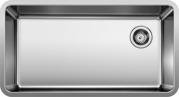 Blanco FORMERA U Super Single Stainless Steel Kitchen Sinks - Plumbing Market