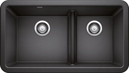Blanco  IKON 33 1¾ Low Divide Silgranit Kitchen Sinks - Plumbing Market