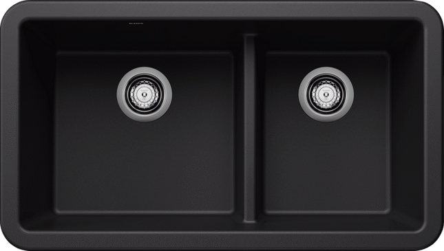 Blanco  IKON 33 1¾ Low Divide Silgranit Kitchen Sinks - Plumbing Market