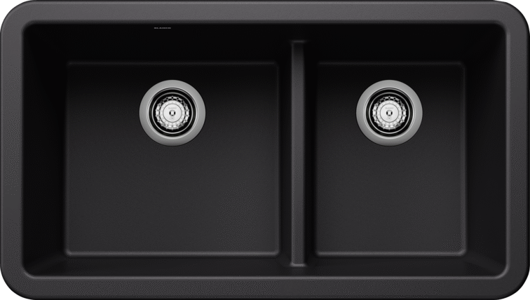 Blanco  IKON 33 1¾ Low Divide Silgranit Kitchen Sinks - Plumbing Market