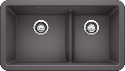 Blanco  IKON 33 1¾ Low Divide Silgranit Kitchen Sinks - Plumbing Market